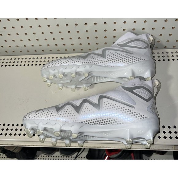 Adidas Freak Ultra 22 Mens Laceless Football Cleats Size 10.5 White Gray GX5131